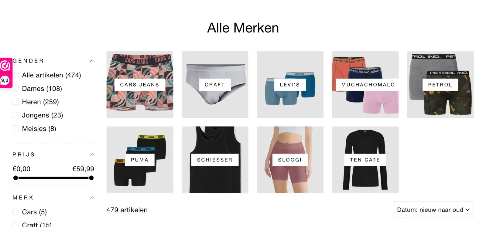Into Underwear: nog een pagina