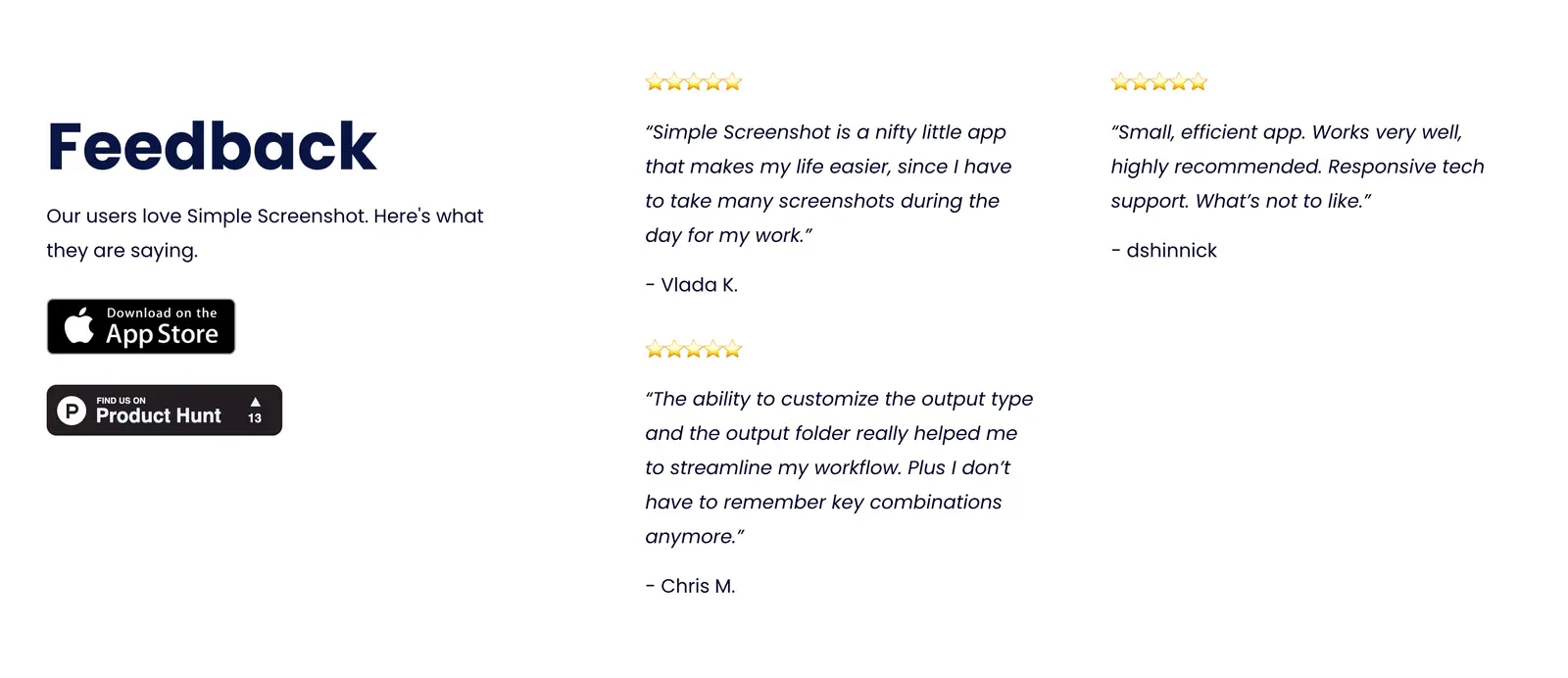 Simple Screenshot: detail van de website in squarespace