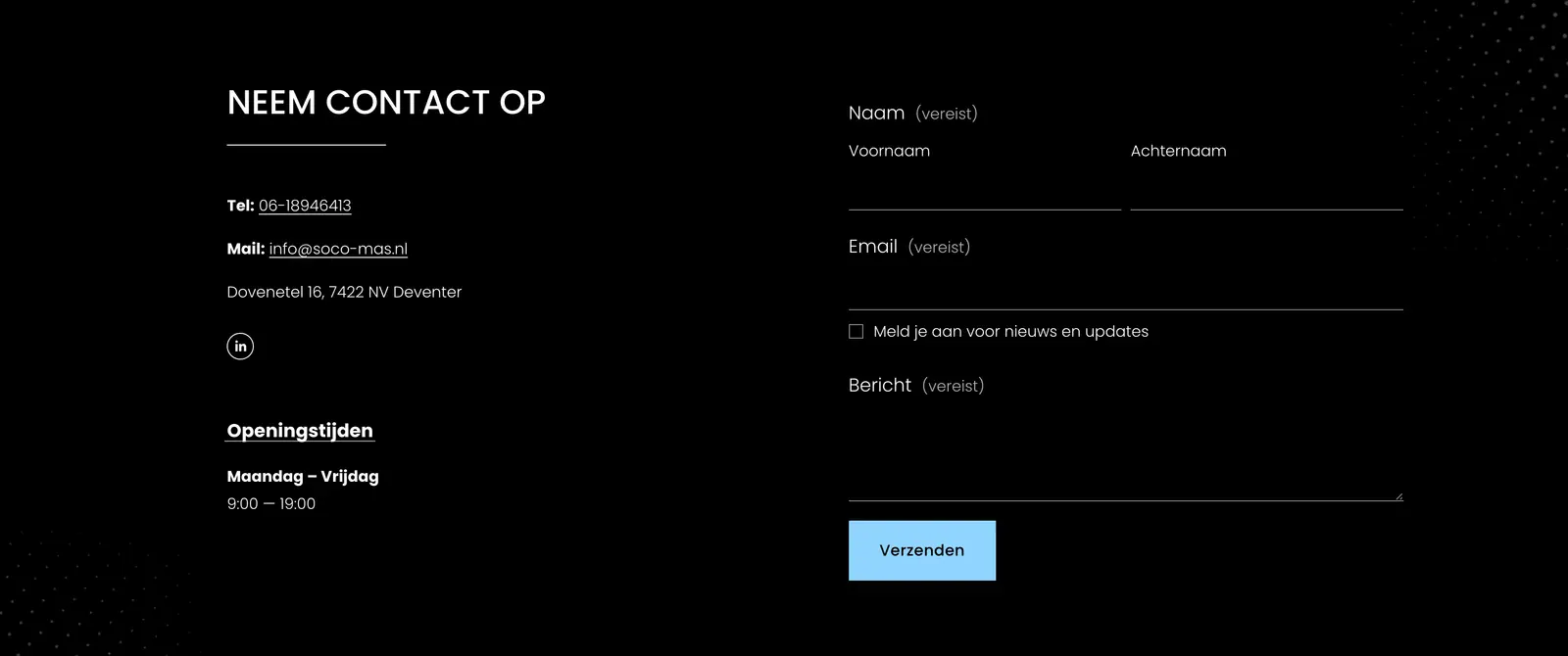 SOCO: nog een pagina